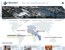 Tablet Screenshot of cronimet-mining.am